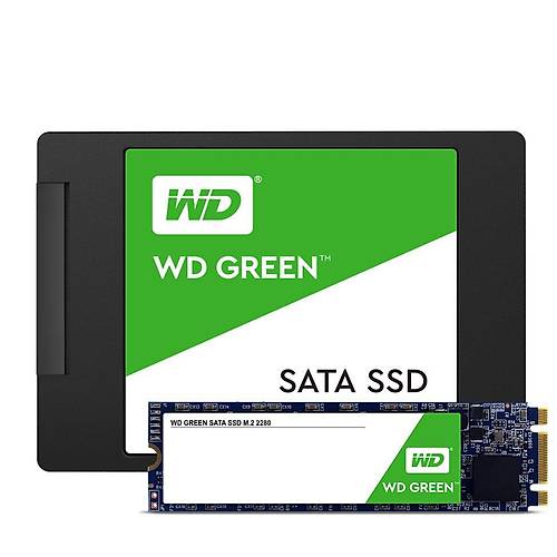 WD WDS120G2G0B 120GB Green m.2 Sata 3.0 540-430MB/s 7MM Flash SSD