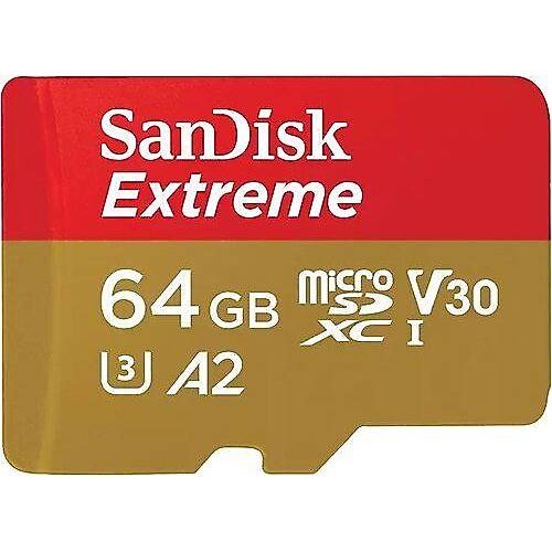 SANDISK SDSQXAH-064G-GN6GN Extreme microSDXC UHS-I KART 64 GB