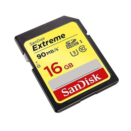 SANDISK SDSDXNE-016G-GNCIN 16 GB Extreme SDHC 90 MB Class 10 UHS I SD-MMC Kart