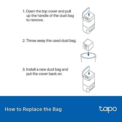 TP-LINK TAPO-RVA200 Tapo Robot Vacuum Disposable Dust Bag