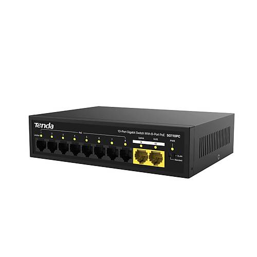 TENDA SG110PC SG110PC 10 Port Gigabit 8 Port PoE Switch