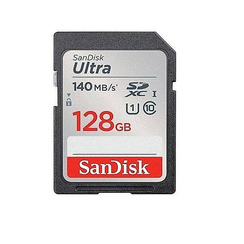 SANDISK SDSDUNB-128G-GN6IN Ultra UHS I 128GB SD Card 140MB/s