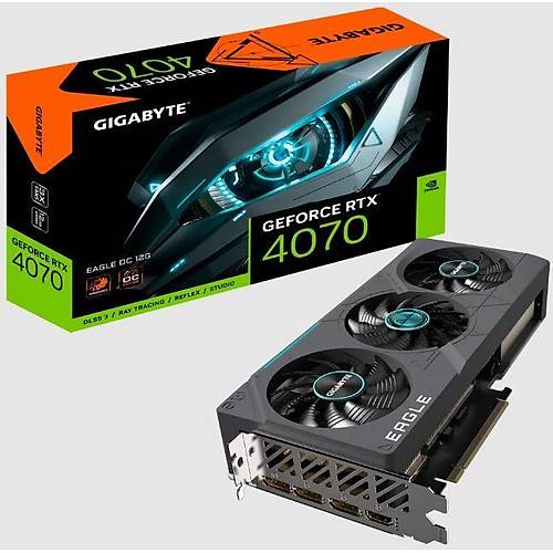 GIGABYTE GVN4070EAGLEOC12GD GeForce RTX 4070 12GB 192Bit GDDR6X PCI-E 4.0 Ekran Kart