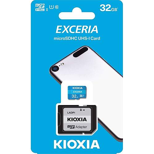 KIOXIA LMEX1L032GG2 32GB  EXCERIA MicroSD C10 U1 UHS1 R100 Hafza kart