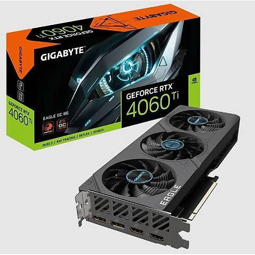 GIGABYTE GVN4060EAGLEOC-8GD GeForce RTX 4060 8GB GDDR6 128 Bit PCI-E 4.0 Ekran Kart