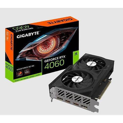 GIGABYTE GVN4060WF2OC-8GD GeForce RTX 4060 8GB 128B GDDR6 PCI-E 4.0 Ekran Kart