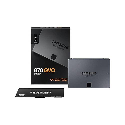 SAMSUNG MZ-77Q4T0BW 4TB 870 Qvo Sata 3.0 560-530MB/s 2.5" Flash SSD