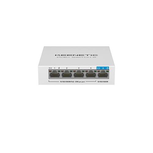 KEENETIC KN-4610-01-EU PoE+ Switch 5 1x1Gbit 4x1Gbit PoE+ Port IEEE 802.3af/at 60Watt