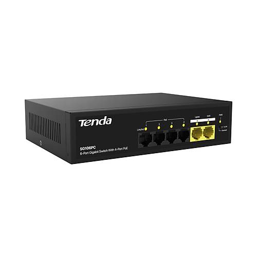 TENDA SG106PC 6 Port Gigabit 4 Port PoE Switch