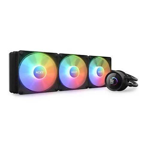 NZXT RL-KR360-B1 Kraken 360 Siyah RGB AIO LCD Display 360mm Sv Soutucu