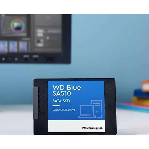 WD WDS500G3B0A Blue SA510 SATA SSD 2.5 in 7 mm kasal 500GB