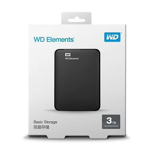 WD WDBU6Y0030BBK-WESN Element USB 3.0 2.5" Tanabilir Disk 3TB