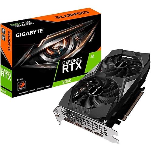 GIGABYTE GV-N2060D6-6GD RTX2060 6GB 192 Bit GDDR6 PCI-E 3.0 Ekran Kart