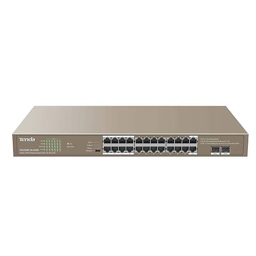 TENDA TEG1126P-24-410W TEG1126P-24-410W 24GE+2SFP Ethernet Switch With 24-Port PoE