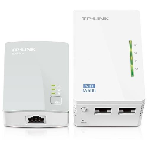 TP-LINK TL-WPA4220KIT 300Mbps 300M Mesafeli 2xLAN Port Powerline Adaptr