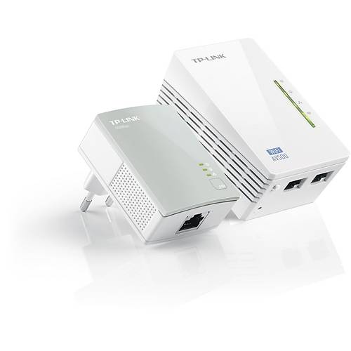 TP-LINK TL-WPA4220KIT 300Mbps 300M Mesafeli 2xLAN Port Powerline Adaptr