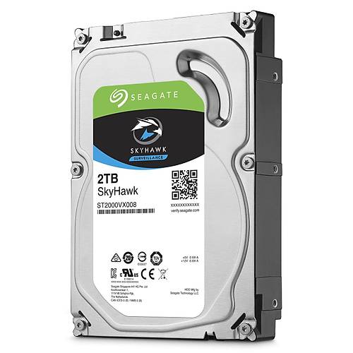 SEAGATE ST2000VX008 2TB Sata 3.0 5900RPM 64MB 3.5'' Dahili Gvenlik Disk