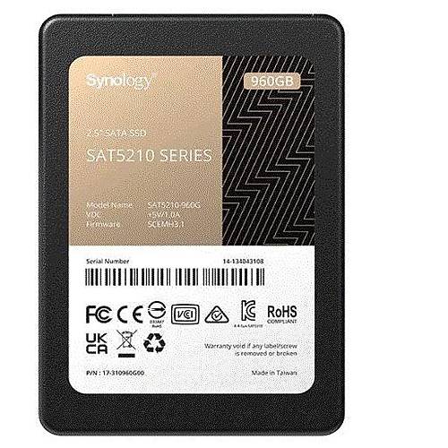 SYNOLOGY SAT5210-960G 960GB SAT5210 SATA 6 Gb/s 530-500Mb/s Flash SSD