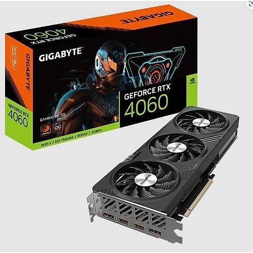 GIGABYTE GVN4060GAM-OC-8GD Nvidia RTX 4060 8 GB 128 bit DDR6 PCI-E 4.0 Ekran Kart