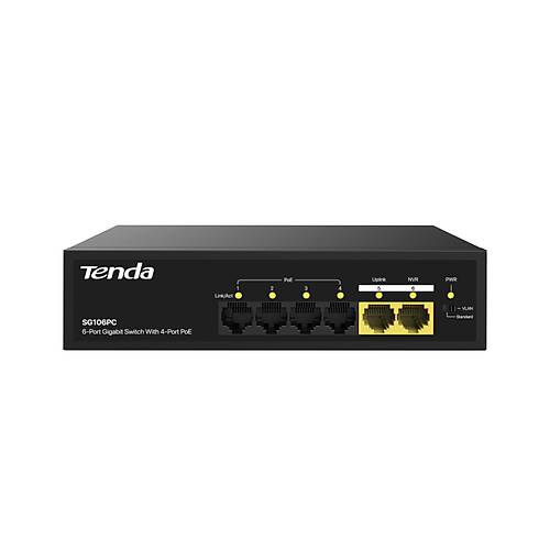 TENDA SG106PC 6 Port Gigabit 4 Port PoE Switch