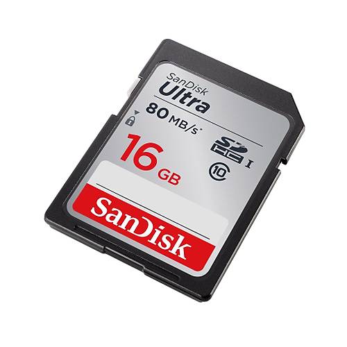 SANDISK SDSDUNC-016G-GN6IN 16GB Ultra SDHC 80MB Class 10 UHS I SD-MMC Kart