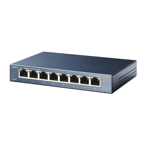 OMADA TL-SG108 10/100/1000Mbps 8xPort %72 G Tasarruflu elik Kasa Switch