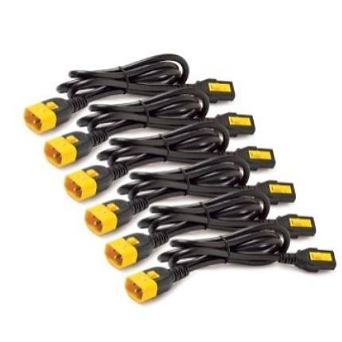 APC AP8704S-WW Power Cord Kit6 eaLocking C13 to C14 1.2m