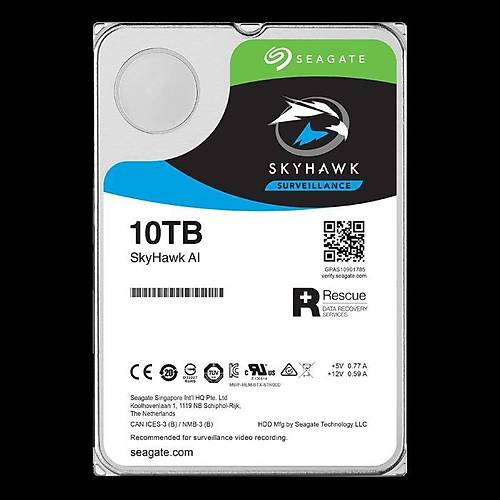 SEAGATE ST10000VE0008 10TB Sata 3.0 7200RPM 256MB 3.5" Dahili Disk