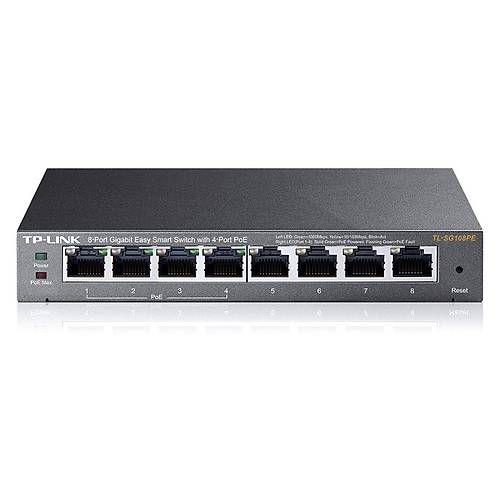 OMADA TL-SG108PE 10/100/1000Mbps 8xPort PoE Destekli Easy Smart Switch