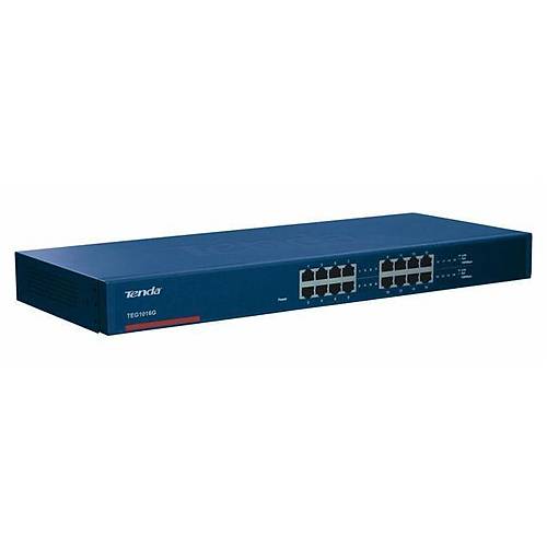 TENDA TEG1016G 16 PORT 10/100/1000Mbps Rack Mountable Switch