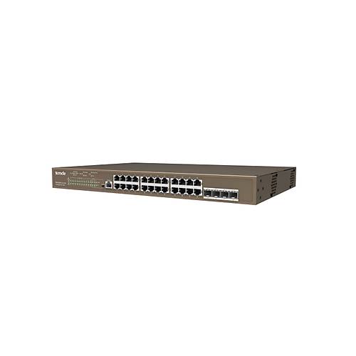 TENDA TEG5328P-24-410W 24 Port Gigabit Ynetilebilir PoE Switch