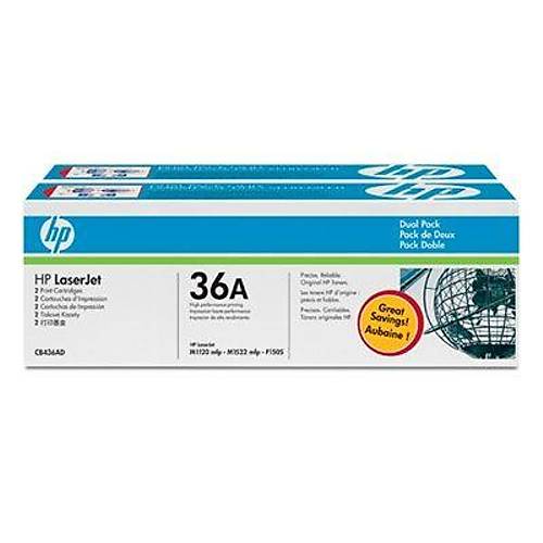 HP CB436AD No 36A 2'li Paket Siyah 2000 Sayfa Lazer Toner