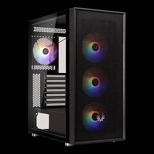 BITFENIX BFC-ARSBR6KKGSK-4F ARES CASE BLACK 4FANS f-rgb + 600W PSU