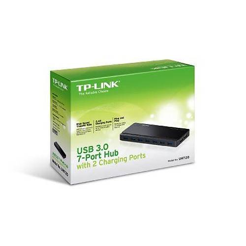 TP-LINK UH720 USB 3.0 7 Port + 2 arj Portu oklayc