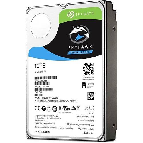 SEAGATE ST10000VE0008 10TB Sata 3.0 7200RPM 256MB 3.5" Dahili Disk