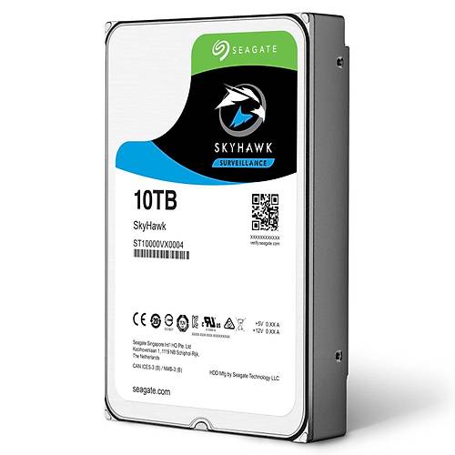 SEAGATE ST10000VX0004 10TB Sata 3.0 7200RPM 256MB 3.5" Dahili Gvenlik Diski