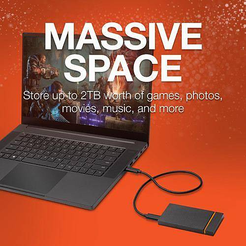SEAGATE STJP1000400 1TB Firecuda USB 3.1 Type-C Siyah Tanabilir SSD