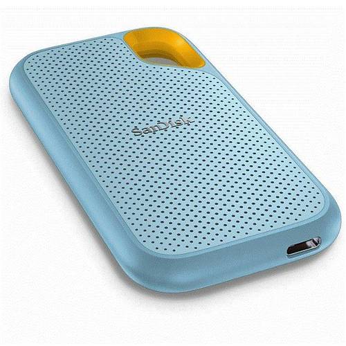 SANDISK SDSSDE61-2T00-G25B 2TB 1050-1000MB/s USB3.2 Portable SSD Sky Blue Color