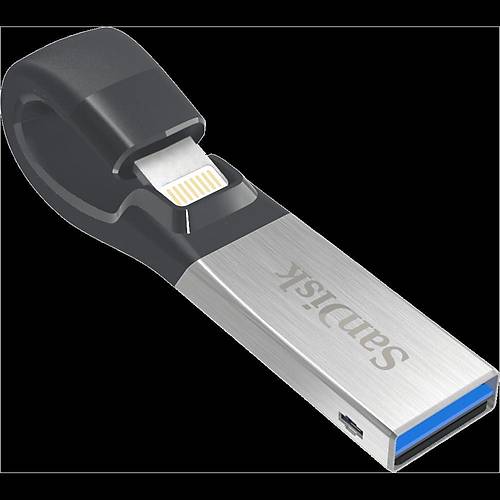 SANDISK SDIX30C-016G-GN6NN 16GB IOS Ixpand USB3.0 Siyah Metalik Gri USB Bellek