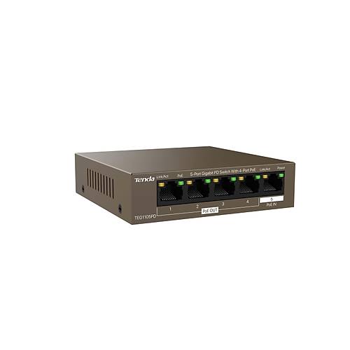 TENDA TEG1105PD TEG1105PD 5-Port Gigabit PD Switch With 4-Port PoE
