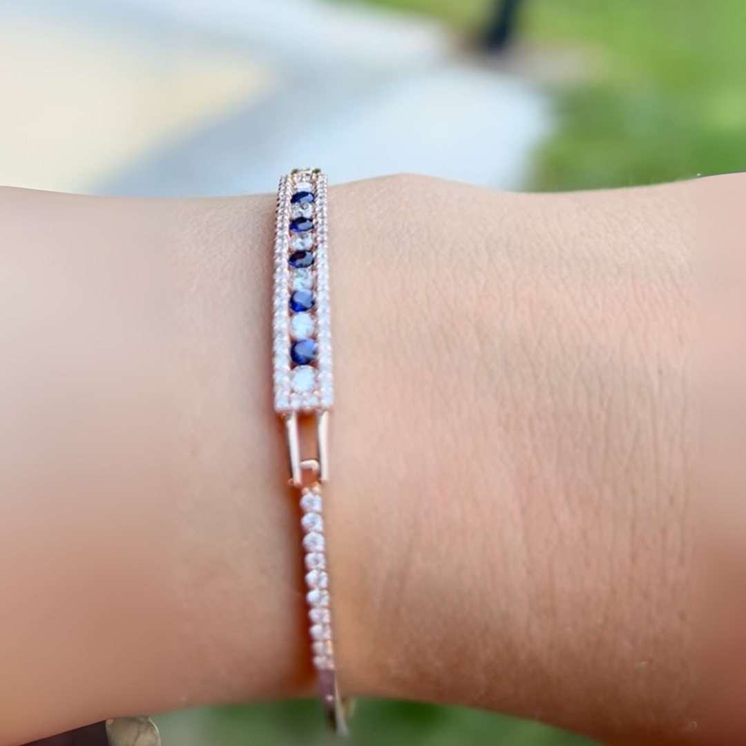Safir Pırlanta Rosegold Bileklik