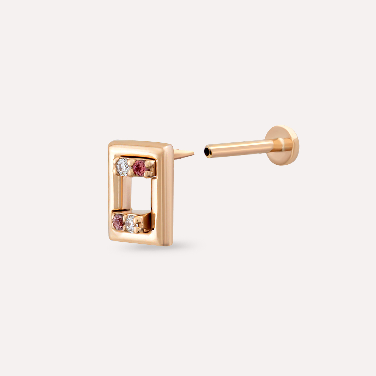 Multicolor Pırlanta Piercing