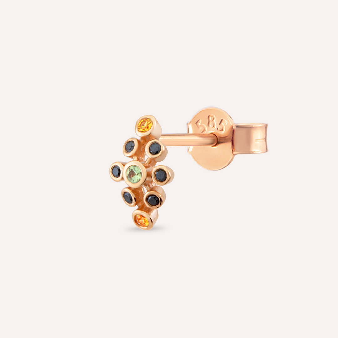 Multicolor Renkli Piercing Küpe