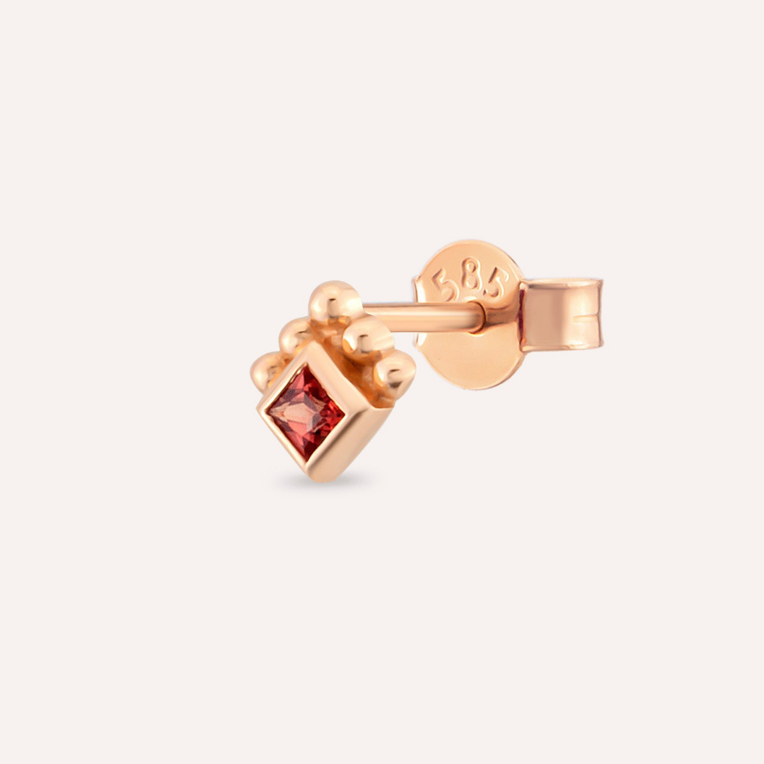 Pembe Safir Minimal Piercing