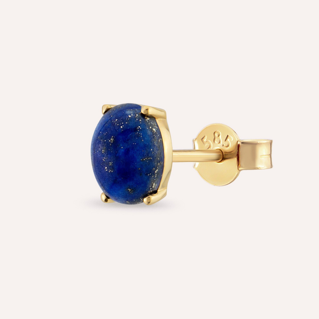 Safir Gold Pırlanta Piercing Küpe