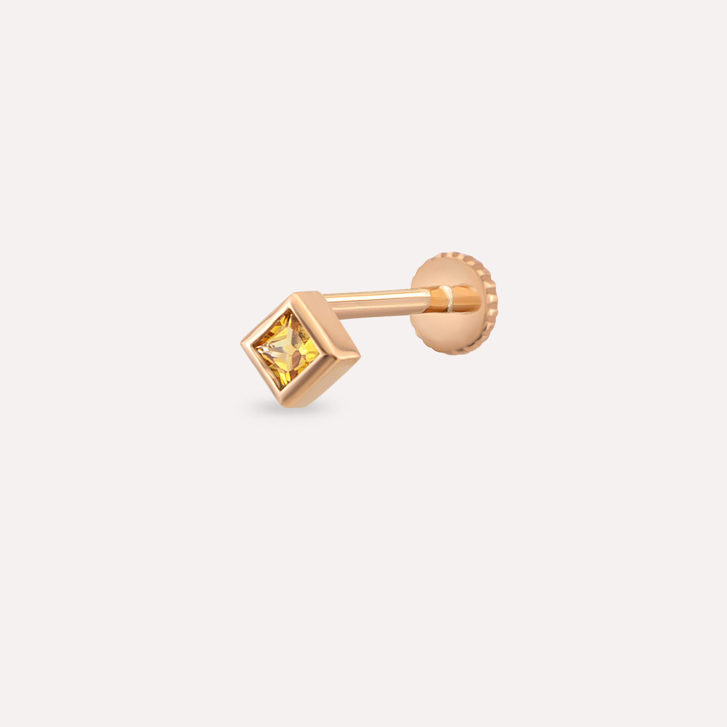 Sarı Pırlanta Piercing