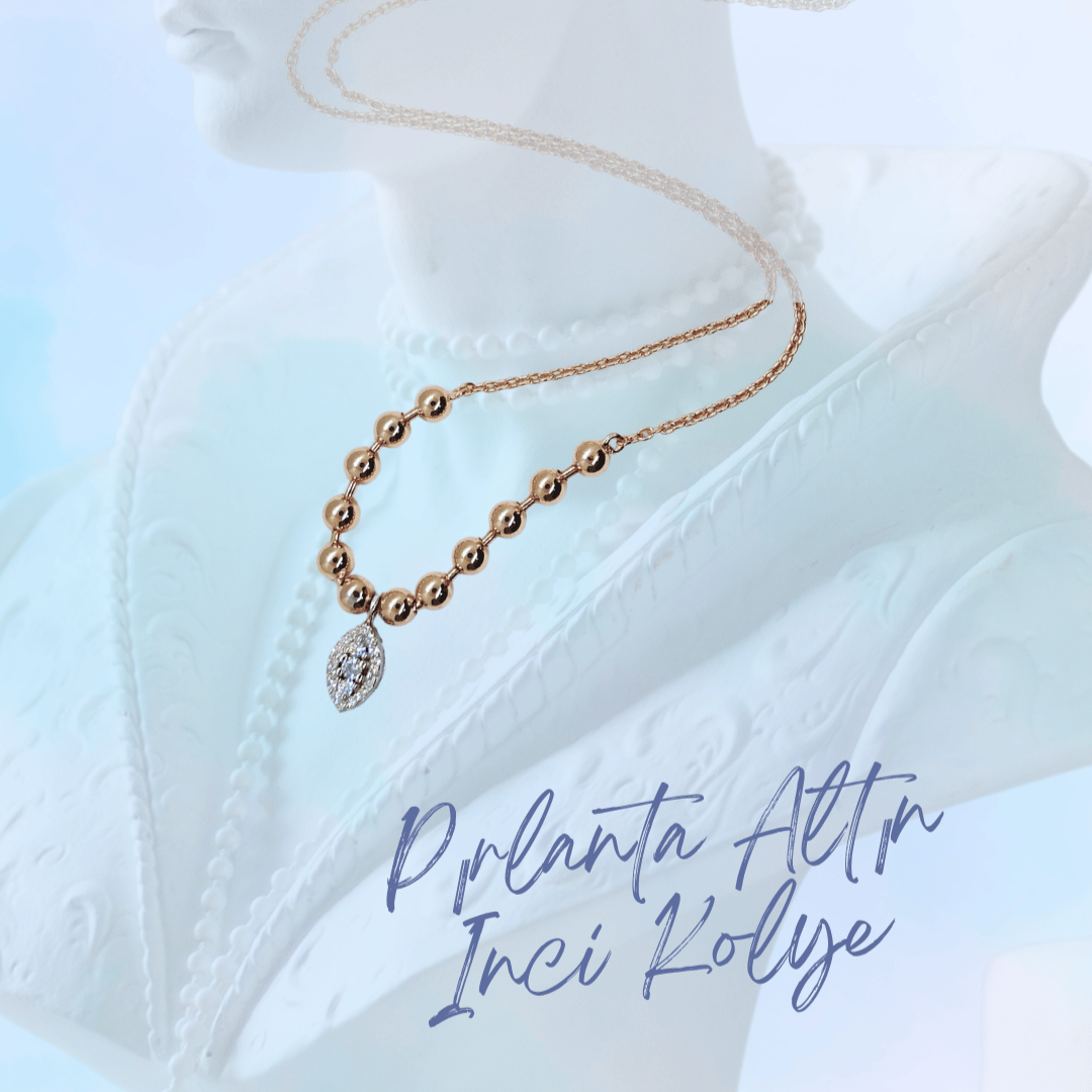 Gold Pearl Kolye