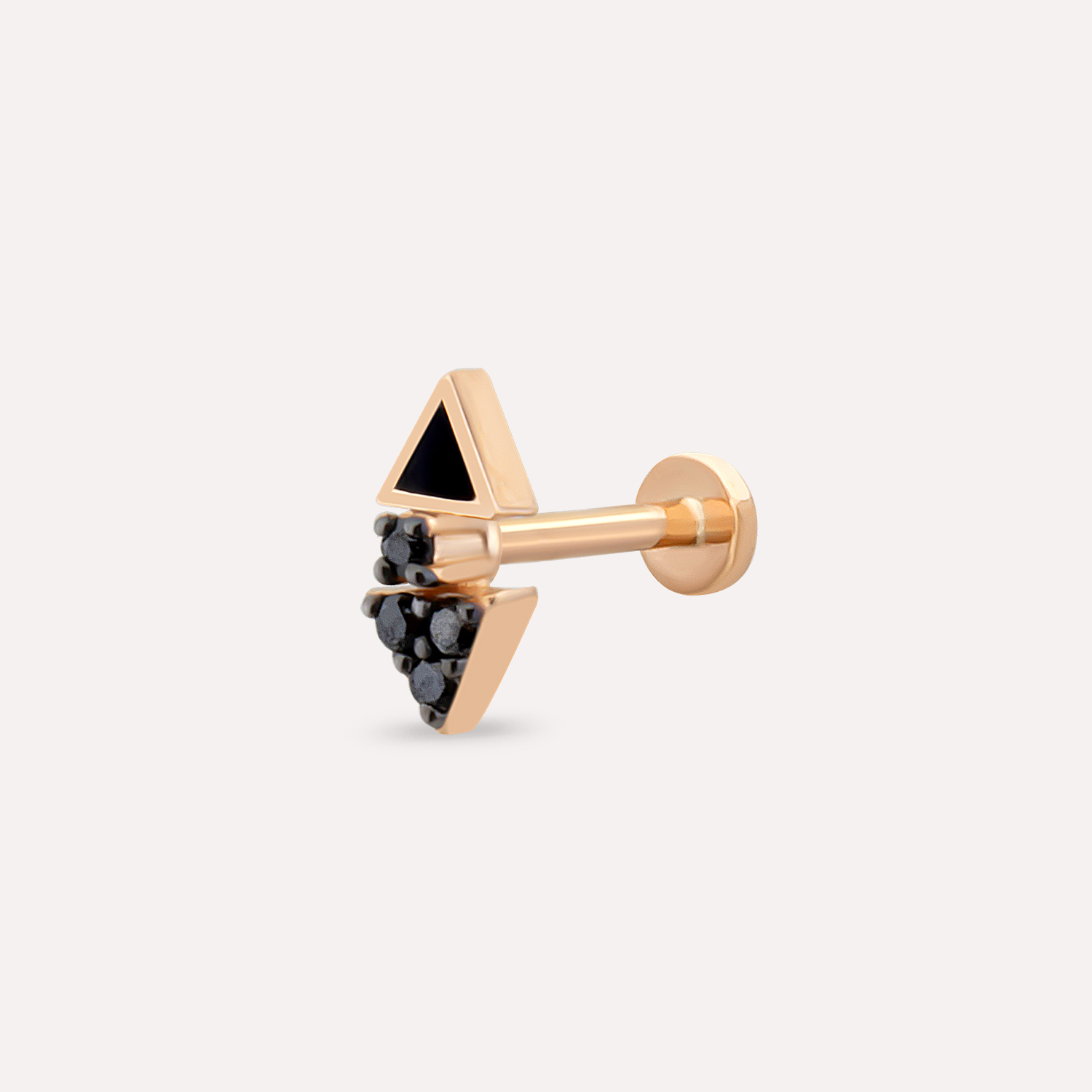 Siyah Pırlanta Piercing