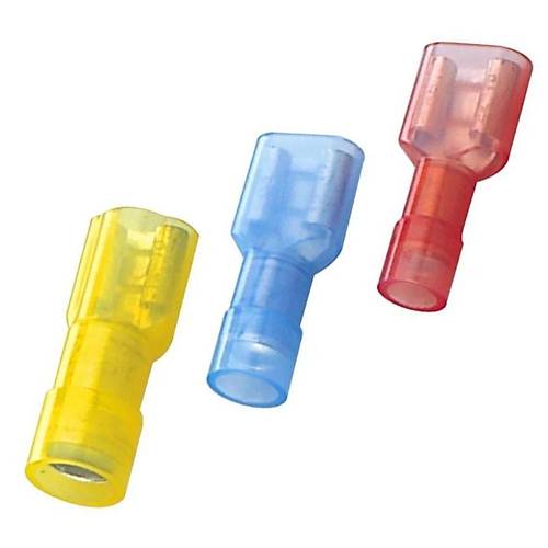 PFD - 2638 1.5-2.5mm2 Tam İzoleli Polyamid Dişi Faston Kablo Ucu Mavi - 100 Adet