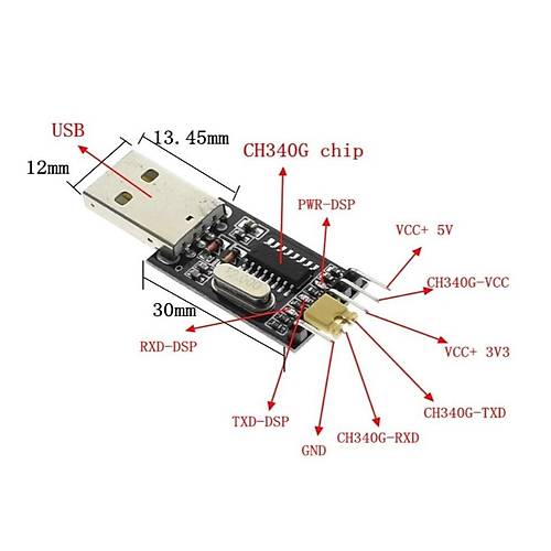 CH340G USB to TTL UART Modül